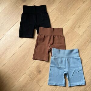 3-Pack QQQ Bike Shorts